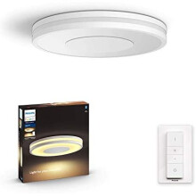 Philips Hue Being White Ambiance Smart Ceiling Light [White] with Dimmer Switch Included, with Bluetooth, Works with Alexa, Google Assistant and Apple