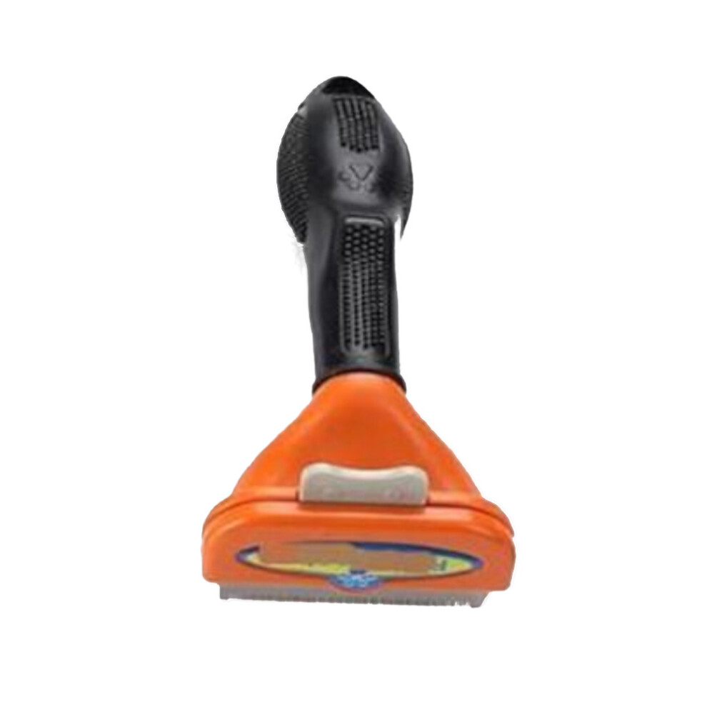 (Orange-Long Hair, M) The Fur Eliminator Deshedding Dog Brush