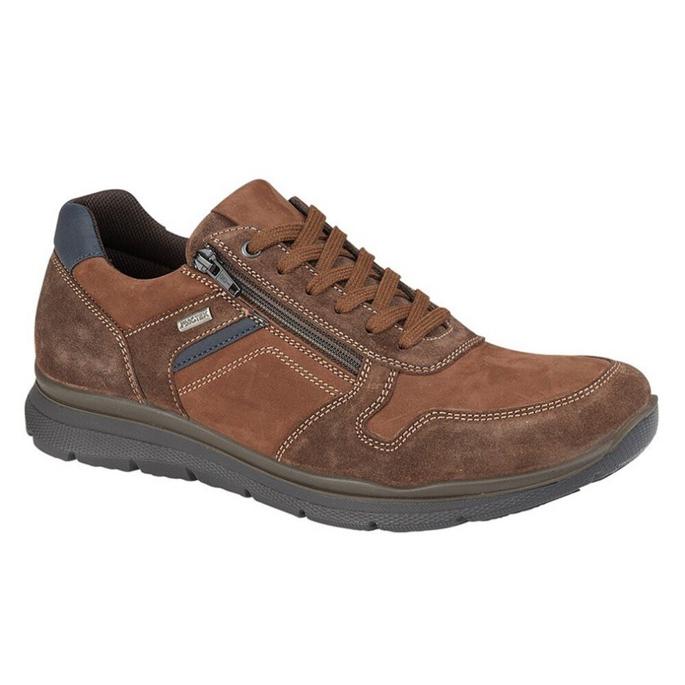 (10 UK, Brown) IMAC Mens Casual Leather Shoes