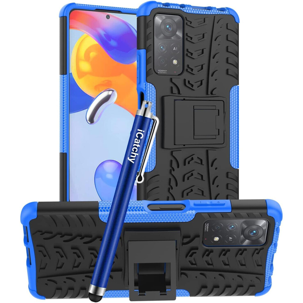 (Blue) For Redmi Note 11 Pro 5G Rugged Shockproof Cover Blue 5056298011971