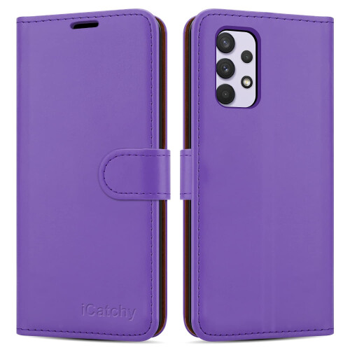 (Lilac) Samsung Galaxy A33 5G Phone Wallet Leather Case