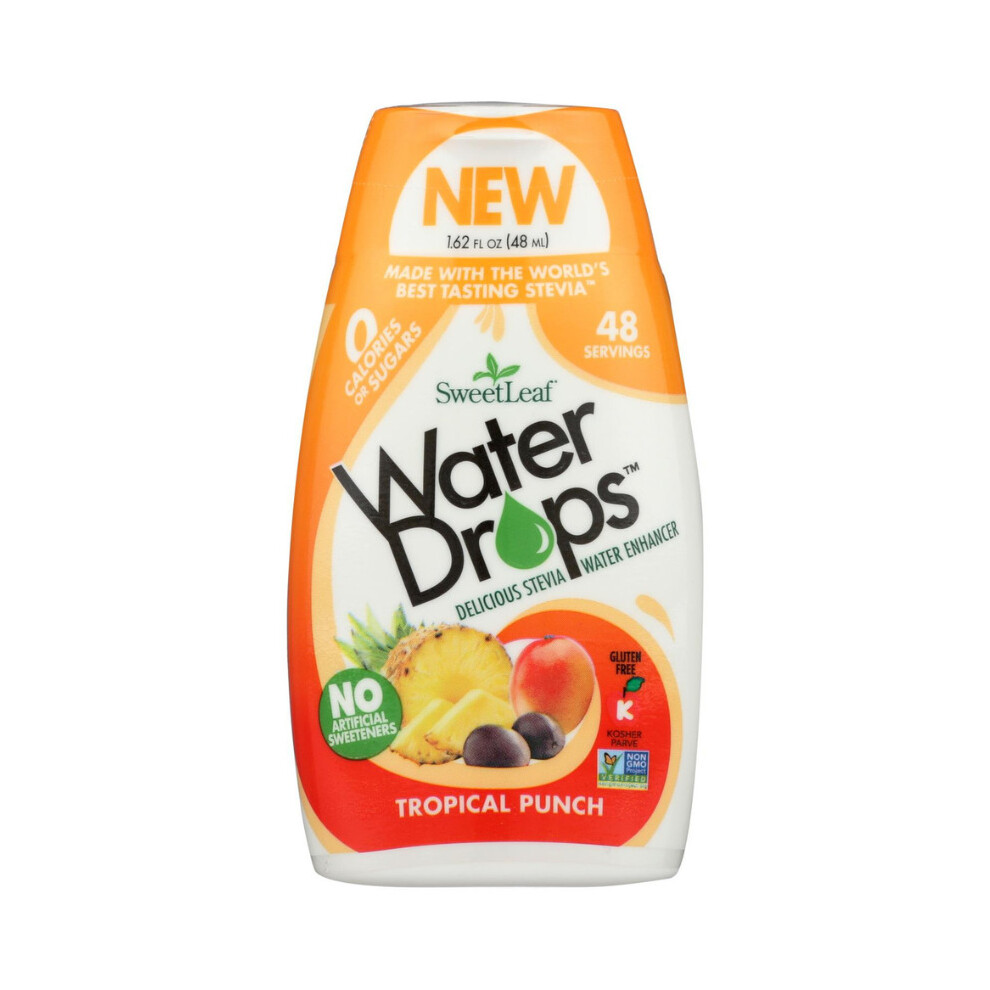 Sweetleaf WaterDrops - Delicious Stevia Water Enhancer Tropical Punch