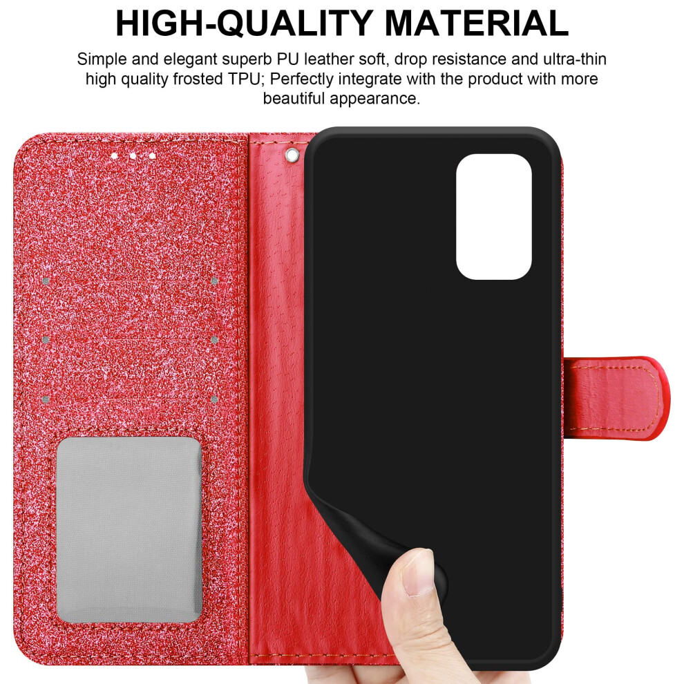 red--samsung-galaxy-a13-4g-gliter-wallet-case-cover