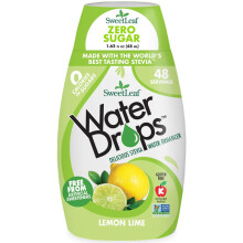 Wisdom Natural, SweetLeaf, Gocce di Acqua, Sostituto di Zucchero Stevia, Limone Lime, 1.62 fl oz (48 ml)