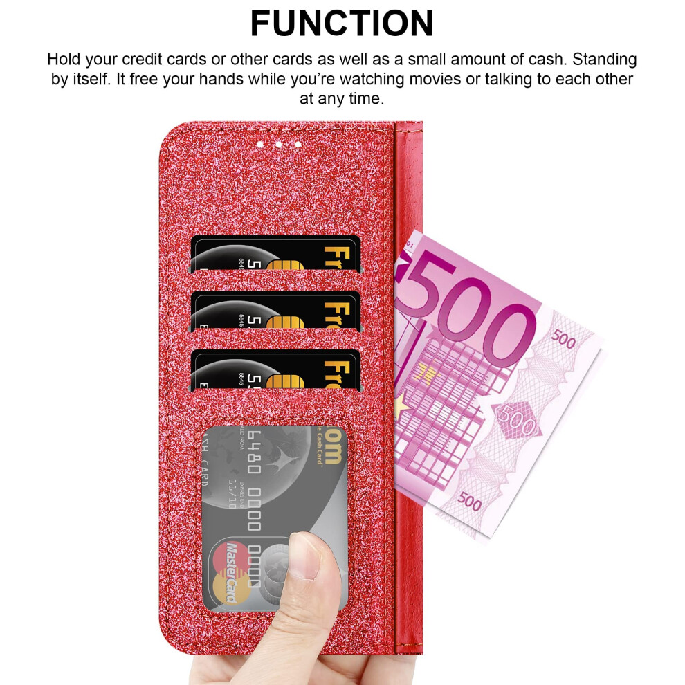 red--samsung-galaxy-a13-4g-gliter-wallet-case-cover