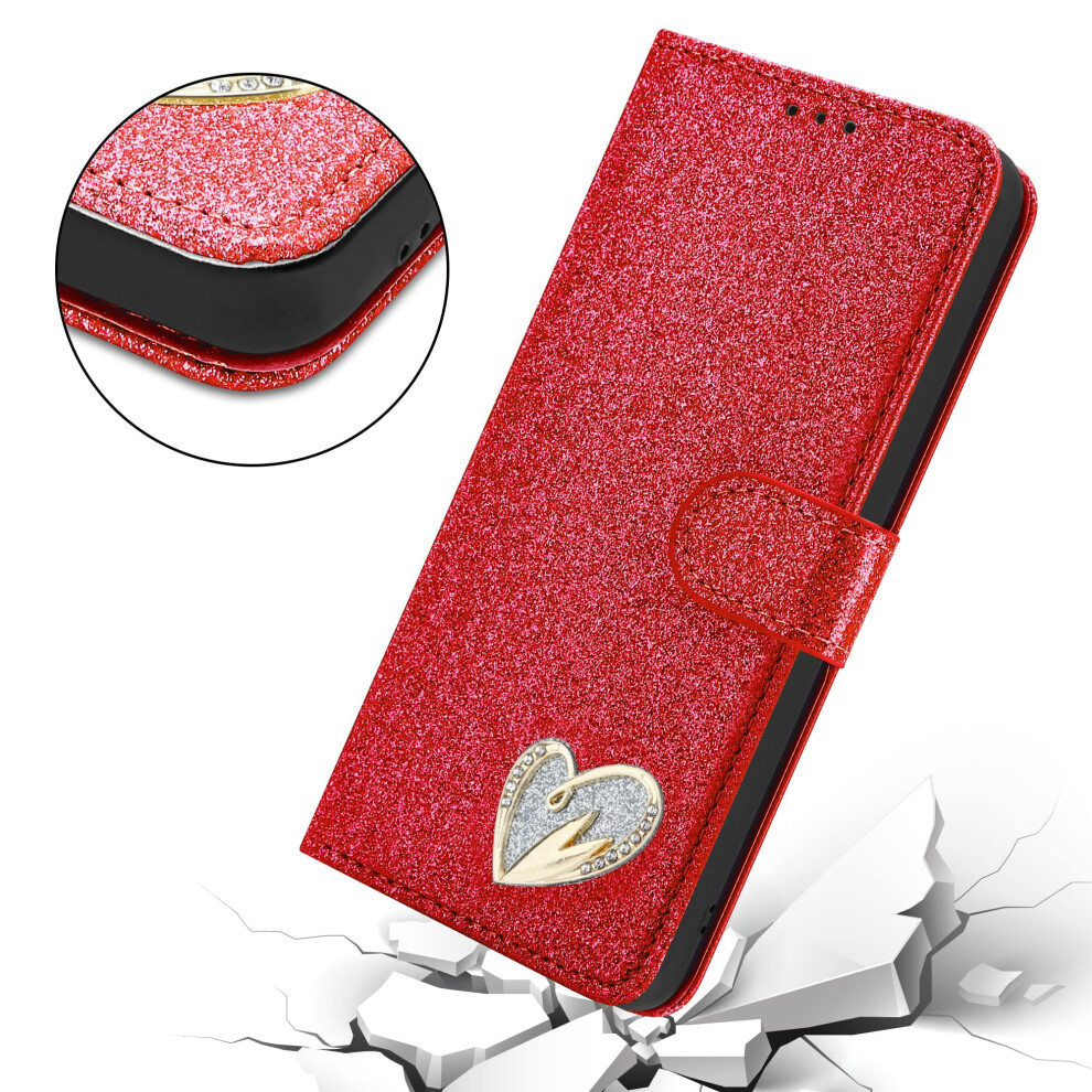 red--samsung-galaxy-a13-4g-gliter-wallet-case-cover