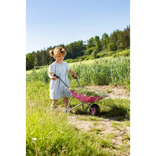 Rolly Childrens Metal Wheelbarrow - Pink 2