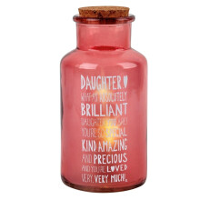 Brilliant Daughter Light Up Jar Messages Of Love Glass Jar With LED Lights Gift Idea