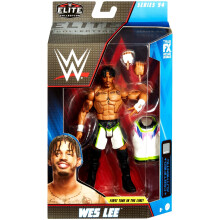 Figurita de Acción Mattel WWE Wes Lee Elite Collection, 6 pulgadas, Regalo Coleccionable para Fans de WWE