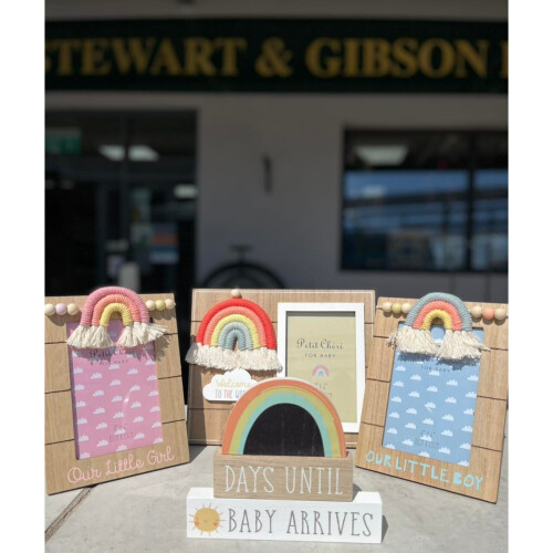 WIDDOP and Co. Petit Cheri Mdf Countdown Plaque "Days Until Baby Arrives" 2