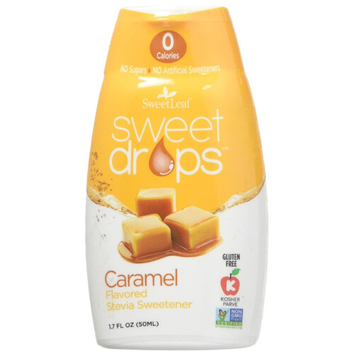Wisdom Natural, Gotas Doces SweetLeaf, Caramel, 1.7 fl oz (50 ml)