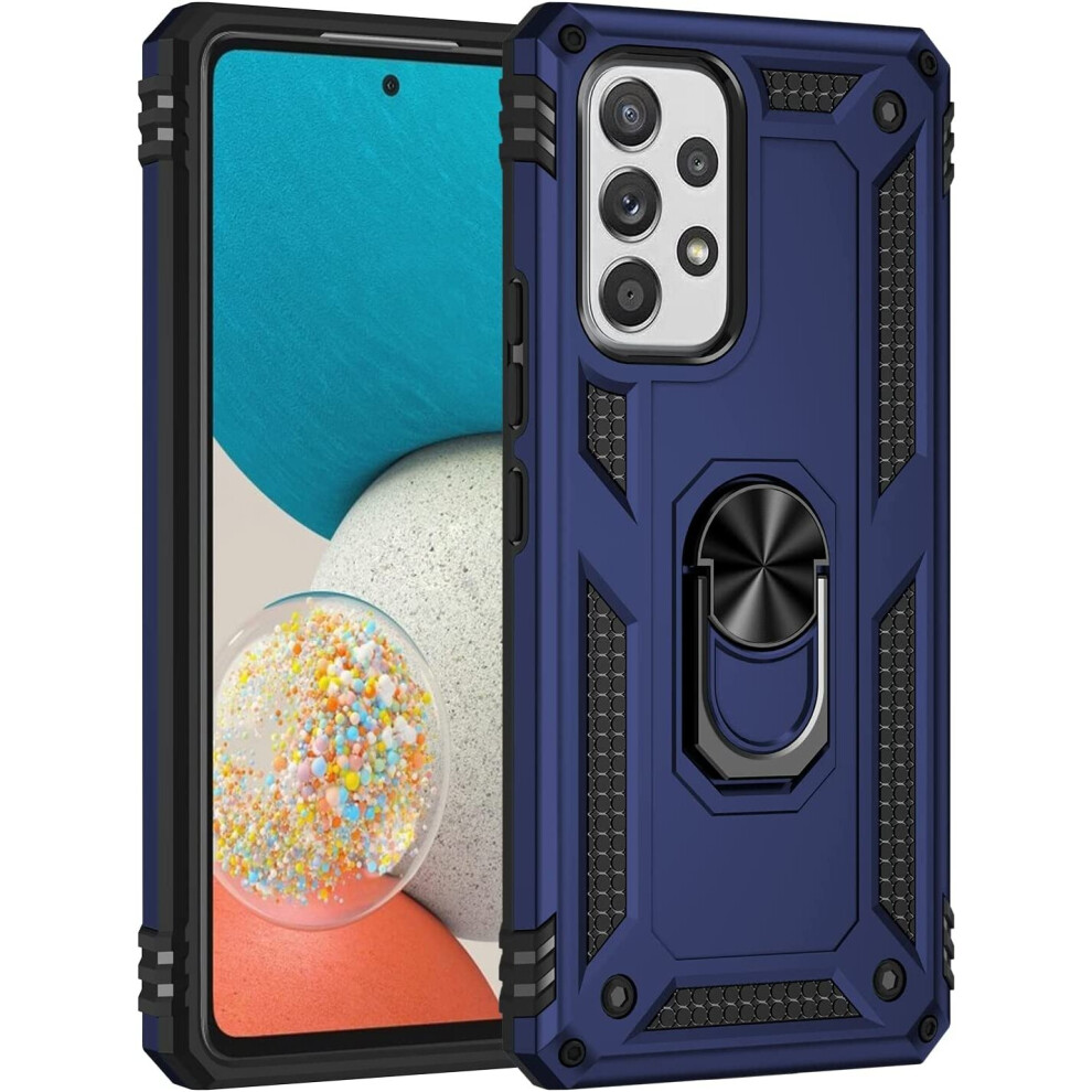 (Blue) Samsung Galaxy A53 5G Ringcase Shockproof Cover Blue 5056298011841