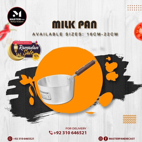 3-Piece Milk Pan Set with Wooden Handle 2