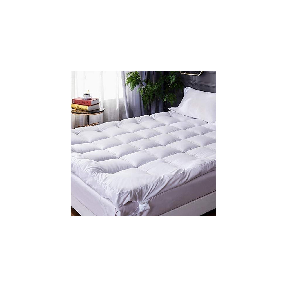 (Single) 4 Inch 10CM Thick Micro Fibre Mattress Topper