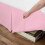 (4FT Small Double, Pink) Plain Cotton Percale Platform Base Valance Pleated 3