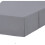 (4FT Small Double, Grey) Plain Cotton Percale Platform Base Valance Pleated 2