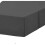 (Super King, Charcoal) Plain Cotton Percale Platform Base Valance Pleated 2
