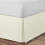 (Super King, Cream) Plain Cotton Percale Platform Base Valance Pleated 1