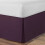 (Super King,  Plum) Plain Cotton Percale Platform Base Valance Pleated 1