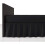 (Super King, Black) Extra Deep Plain Bed Base Valance Sheets Frilled 1