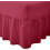 (4FT Small Double, Wine) Luxury Percale Fitted Valance Sheet Non Iron Sheet 1
