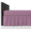 ( Double, Rose) Extra Deep Plain Bed Base Valance Sheets Frilled 1
