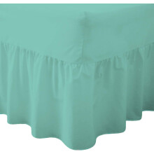(4FT Small Double, Mint Green) Luxury Percale Fitted Valance Sheet Non Iron Sheet