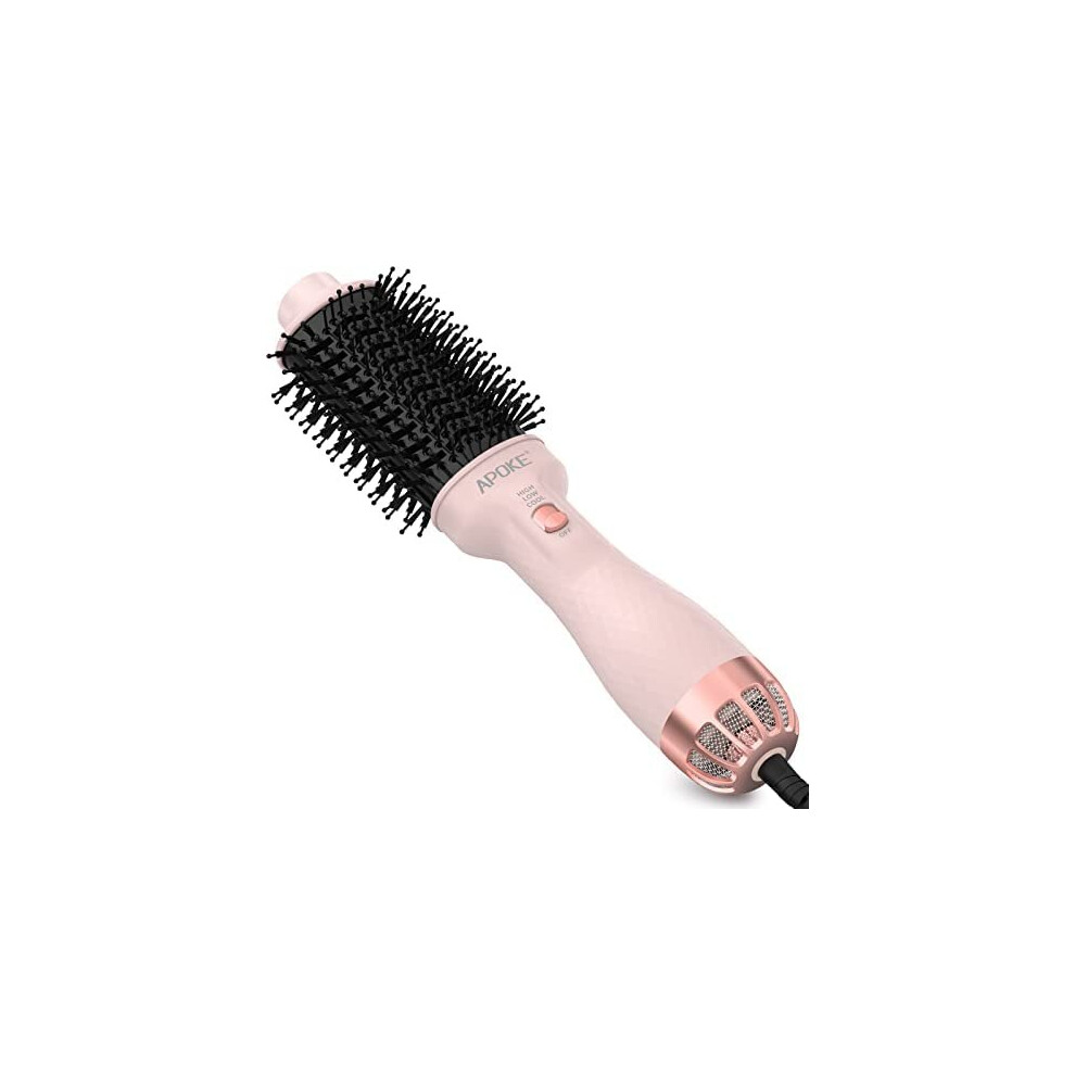 APOKE One Step Hair Dryer Brush and Styler Volumizer, Multifunctional 4 in 1 Ceramic Tourmaline Negative Ion Hot Air Styling Brush, Professional Salon