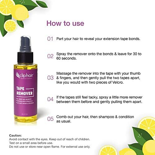 Cliphair Tape Hair Extensions Remover 118ml 2