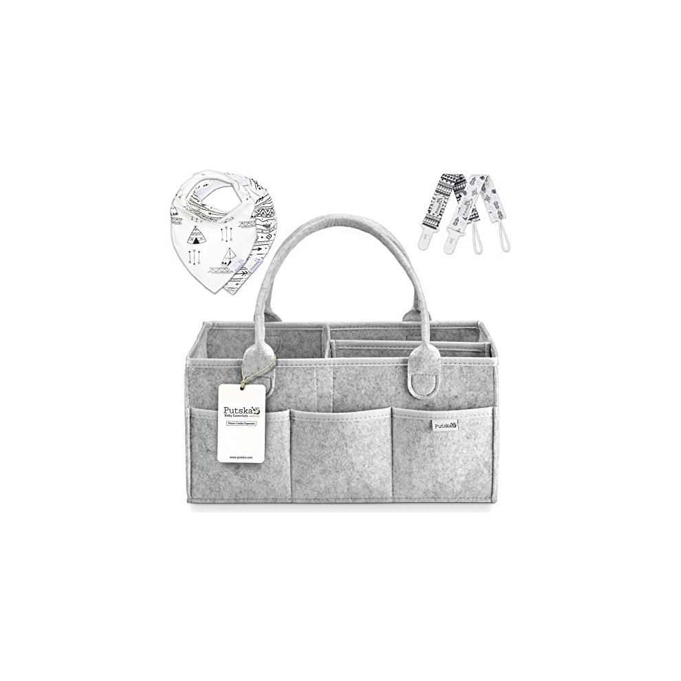 Baby Nappy Caddy Organiser - Caddy Organiser Baby Shower Gifts For Mum. Baby Essentials For Newborn Baby Gifts. Newborn Essentials & New Born Putska