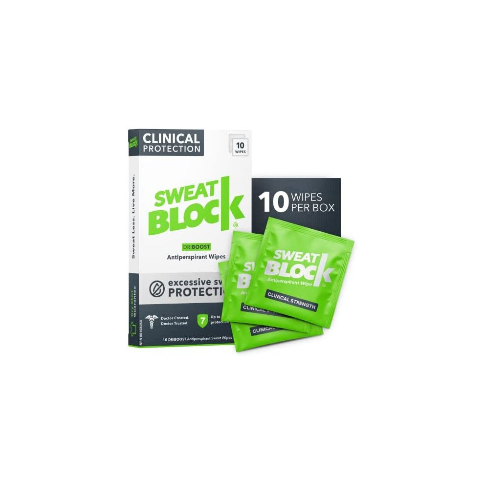 SWEATBLOCK Antiperspirant - Clinical Strength Hyperhidrosis Antiperspirant - Reduce Underarm Sweat Up To 7-days per Use - Prescription Strength Sweat