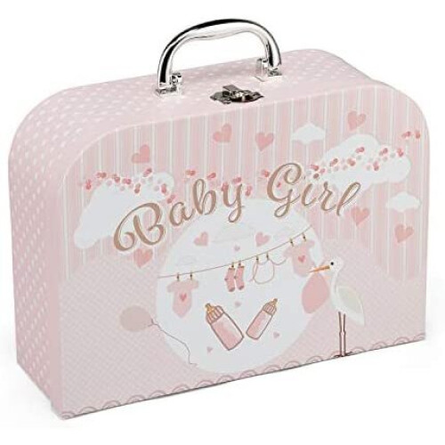 Newborn Baby Girl Gift Set - Hand Packed into Small Pink Hamper ...