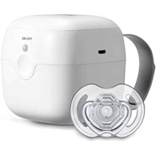 Nuby UV Dummy Steriliser - 1-Minute Sterilisation, No Water or Chemicals, Kills 99.9% of Germs, Portable with Strap