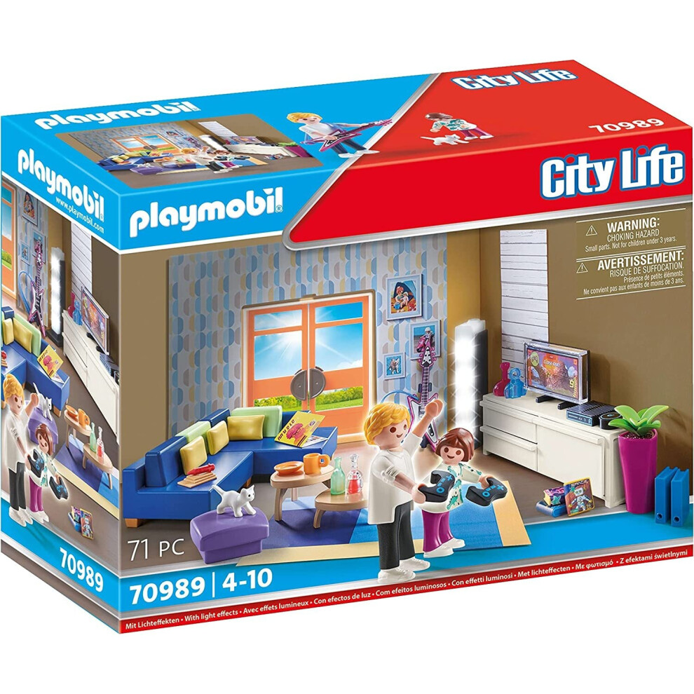 Playmobil City Life Family Room - With Light Effects