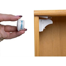 Magnetic Child Safety Locks for Cupboards and Drawers - 10 Locks 2 Keys by Baba Jay