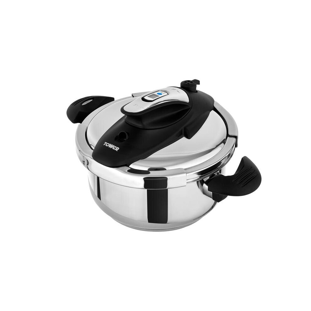 Tower One-Touch Ultima 4L Pressure Cooker Stainless Steel