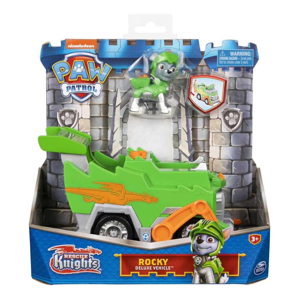 Paw Patrol Rescue Knights Rocky Deluxe Vehicle