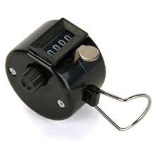 (BLack) 4 Digit Number Golf Clicker Hand Held Tally Counter