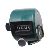 (Green) 4 Digit Number Golf Clicker Hand Held Tally Counter