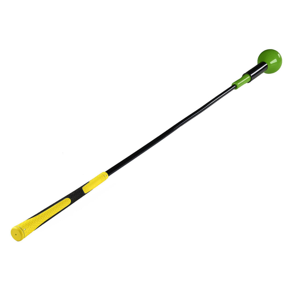 (Green) 48" Golf Swing Trainer Aid Stick Glass Fiber Power Strength Tempo Sport Practice Flex Top Warm-up Stick