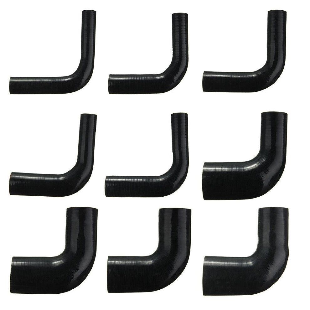 (63-51Mm) 90 Degree Silicone Tube 150Mm Length Silicone Vacuum Hose Tubing Turbo Coolant Tube Black 3654659382221