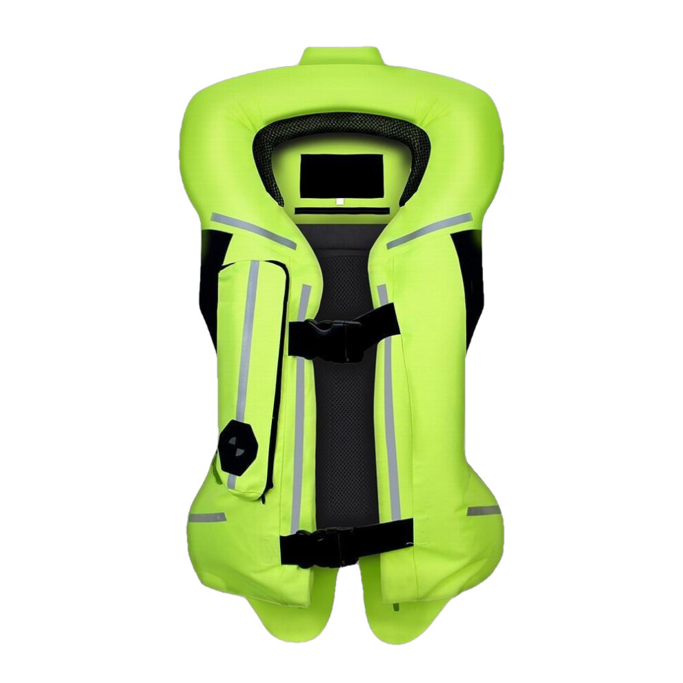 (, L) Motorcycle Protective Airbag Vest With Excellent Abrasion Resistance Green 3654657620837