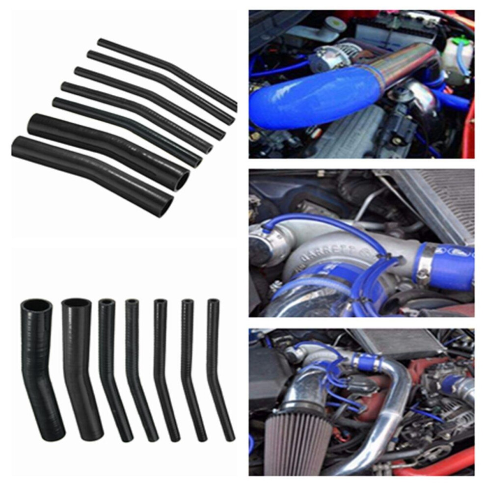 (28mm) 16-35mm 15 Degree Black Silicone Tube 150mm Length Silicone Vacuum Hose Tubing Turbo Coolant Tube