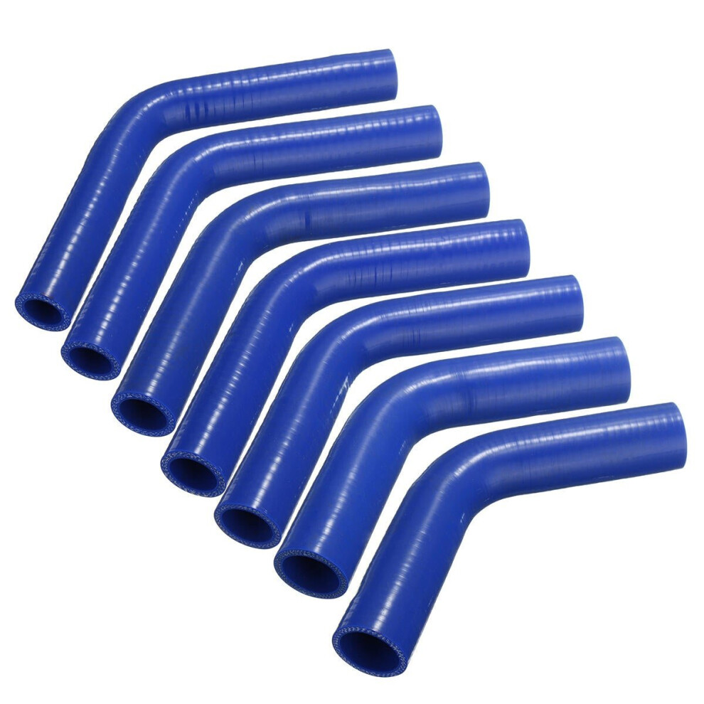 (13Mm) 6.5-13Mm 60 Degree Silicone Tube 150Mm Length Silicone Vacuum Hose Tubing Turbo Coolant Tube Blue 3654659405654