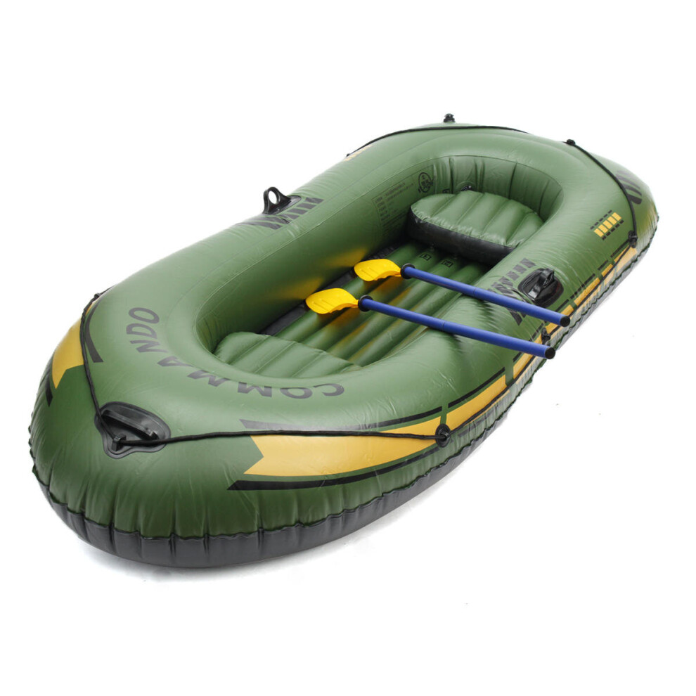 (S) 2 3 Persons PVC Inflatable Boat Rubber Dinghy For Kayaking Canoeing Rafting Fishing