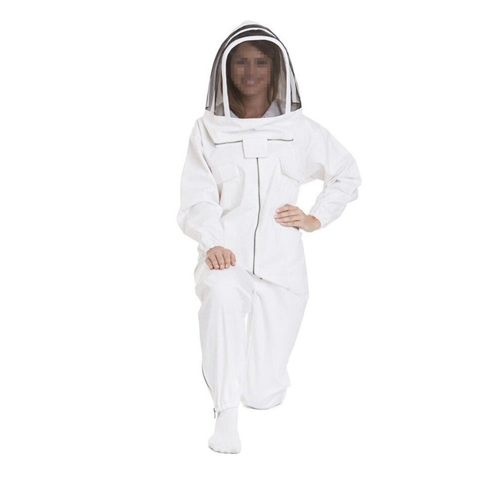 (XL) Bee Suit for Women and Men Full Body Keeper Outfit Beekeeping Clothing Protective with Veil Hat XXXL