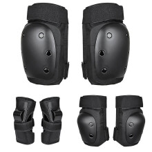 (L) 6-pack Knee Elbow Pads Toddler Protective Gear Set For Cycling Skateboarding