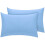 (Blue) Best 2x Pillow Cases100% Brushed Cotton Flanelette 1