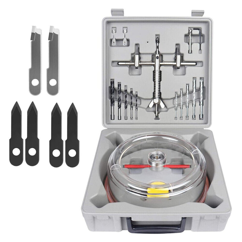 (200mm) 1-5/8 Inch to 8 40-200mm/300mm Adjustable Hole Saw Cutter with ABS Dust Shield