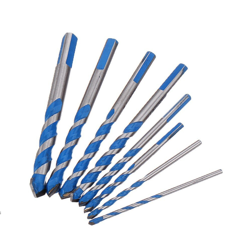 (8mm) Carbide Tip Drill Bit Multi Construction Hole Saw Cutter for Concrete Masonry Ceramics Tiles Wood Plastic Metal Sheets and Aluminum